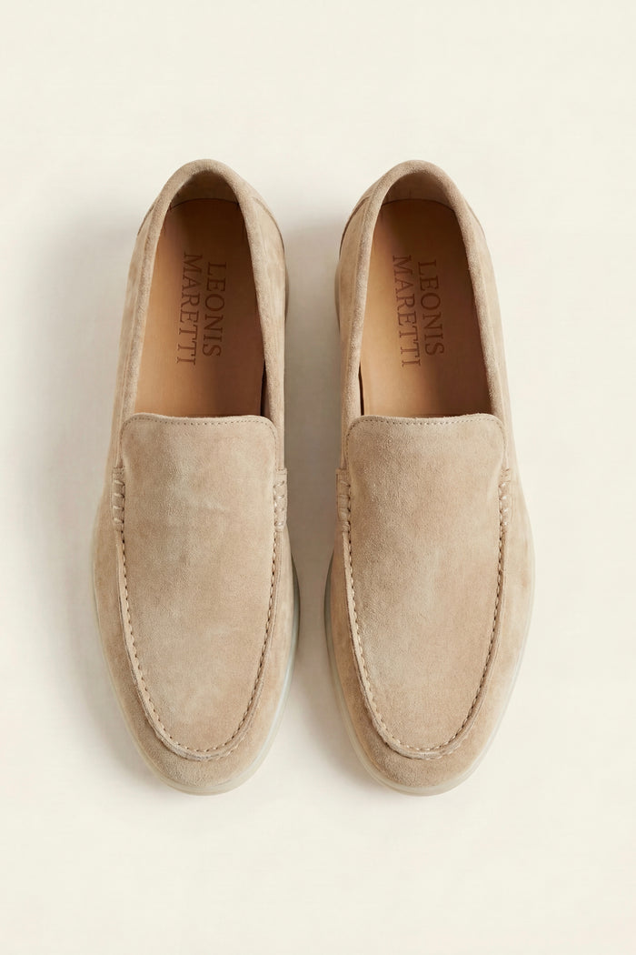 Leonis Suede Loafers Beige