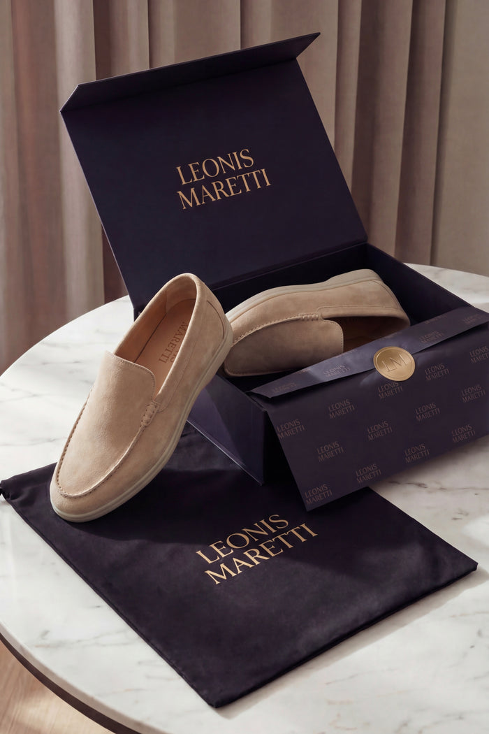 Leonis Suede Loafers Beige