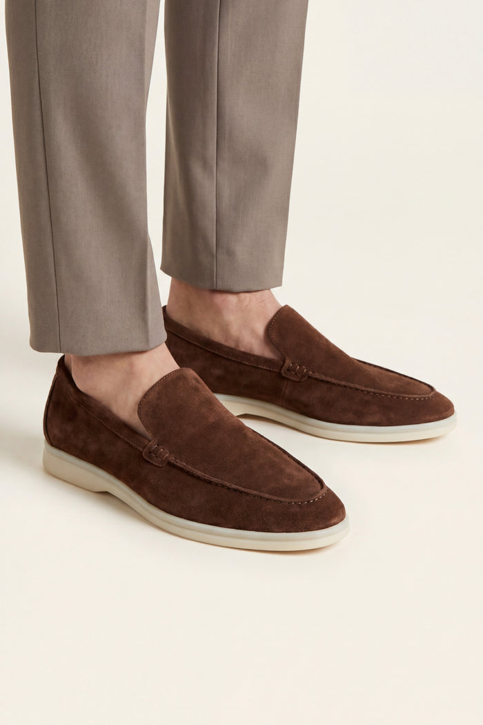 Leonis Suede Loafers Brown