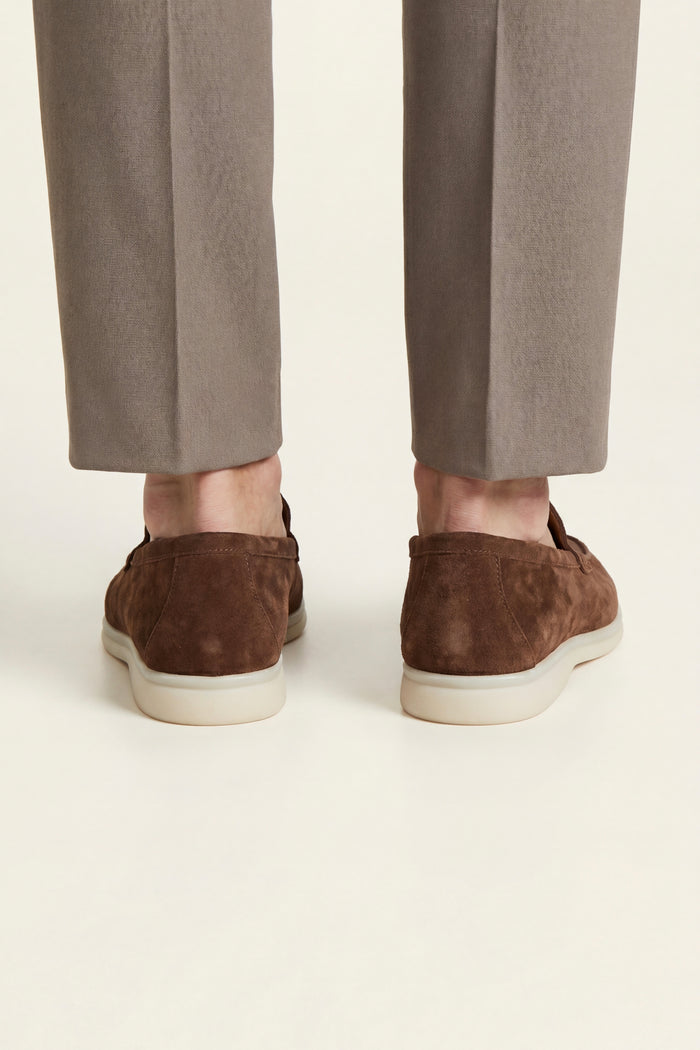 Leonis Suede Loafers Brown