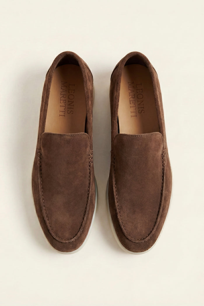 Leonis Suede Loafers Brown