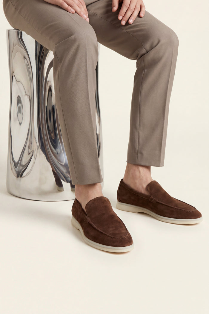 Leonis Suede Loafers Brown