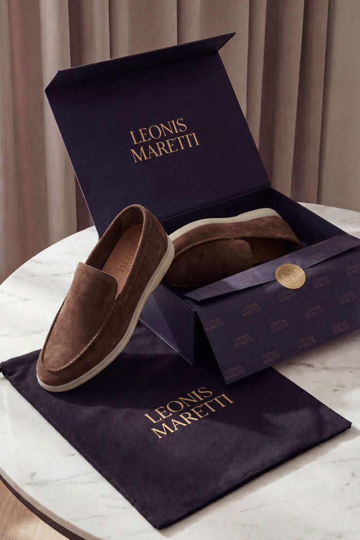 Leonis Suede Loafers Brown