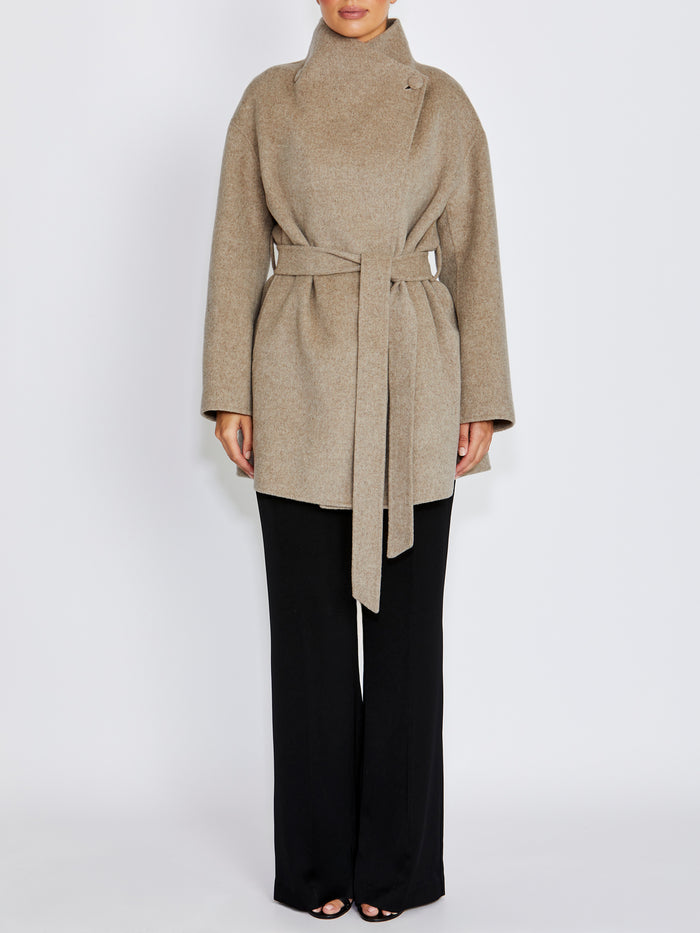 Leora Nutmeg Wool Coat