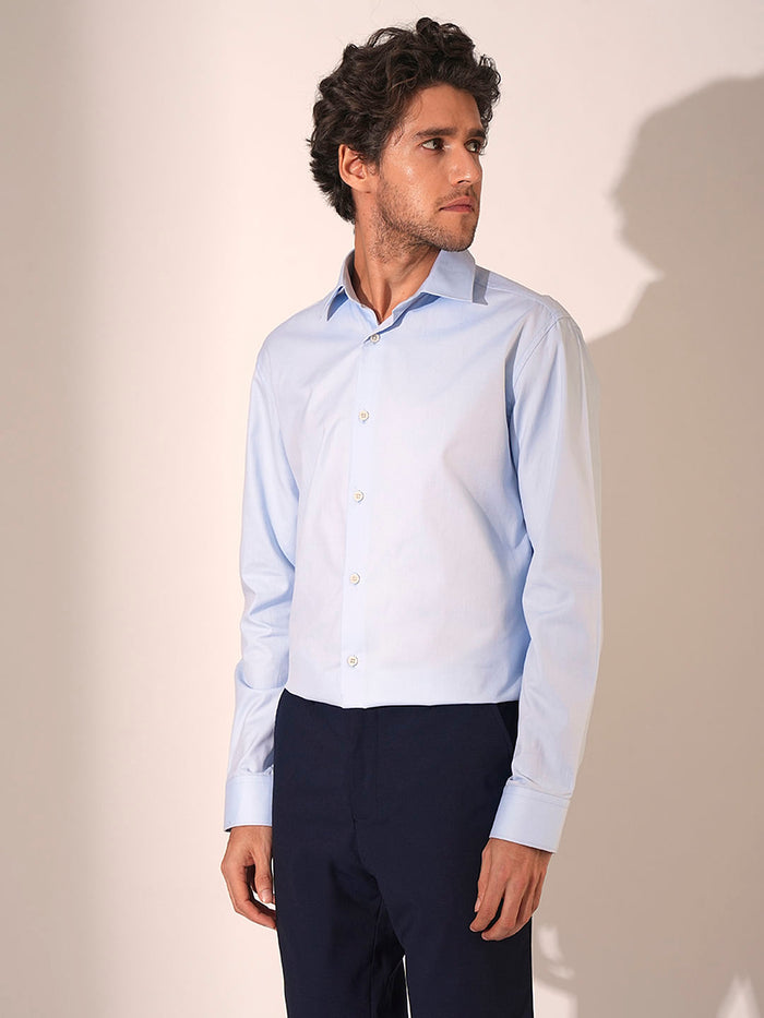 Light Blue Cotton Formal Shirt