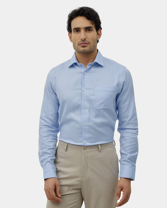Light Blue Textured Shirt - Chiba