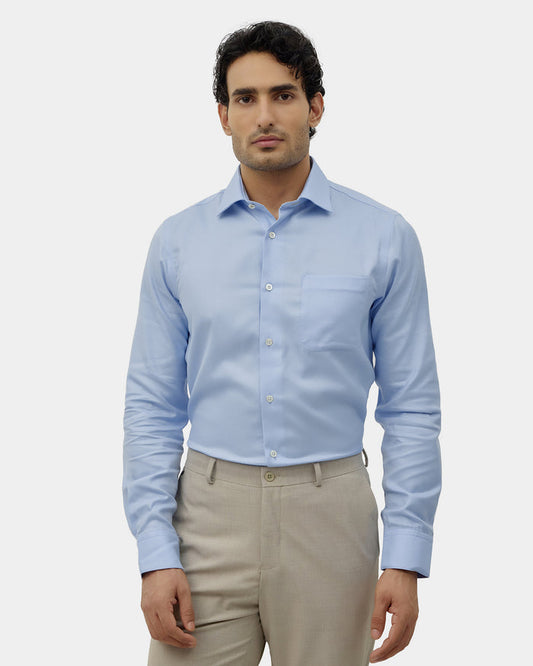 Light Blue Textured Shirt - Chiba