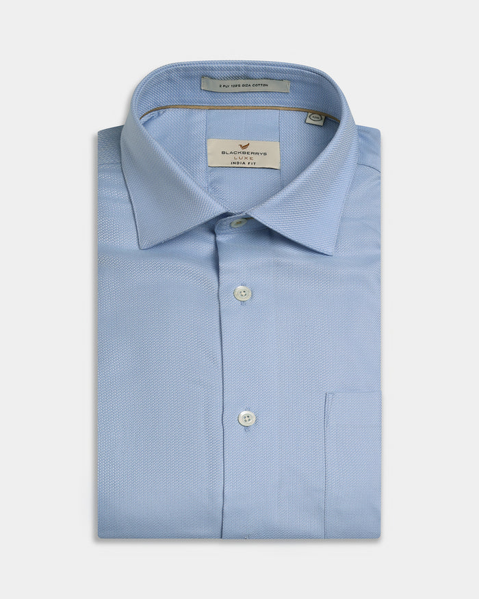Light Blue Textured Shirt - Chiba