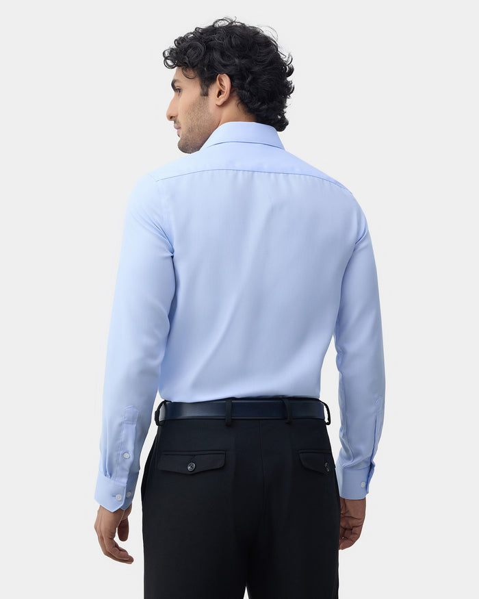 Light Blue Textured Shirt - Claron