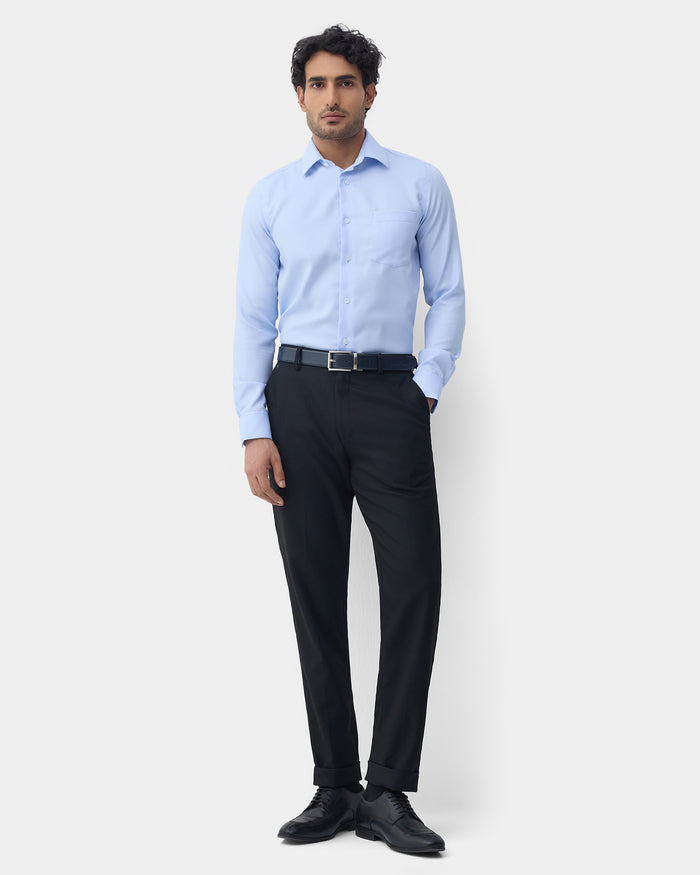 Light Blue Textured Shirt - Claron