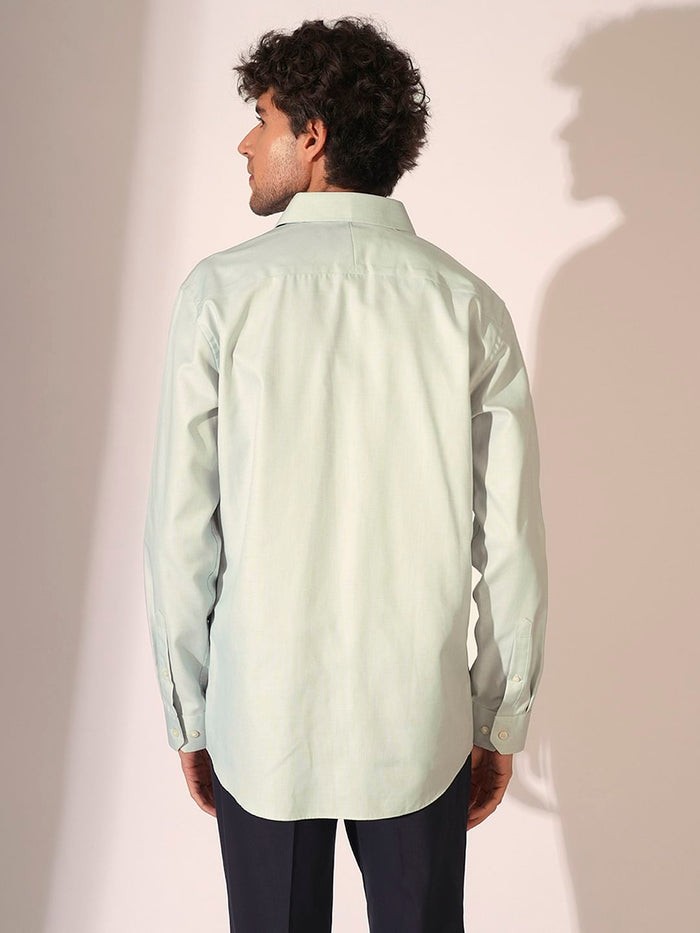 Light Green Slim Fit Formal Shirt