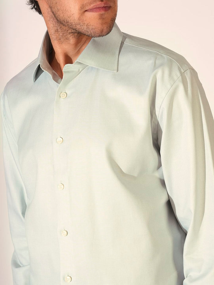 Light Green Slim Fit Formal Shirt