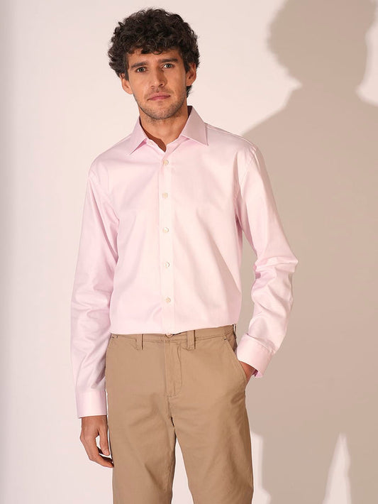 Light Pink Slim Fit Formal Shirt