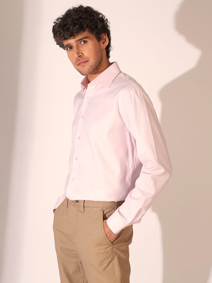 Light Pink Slim Fit Formal Shirt