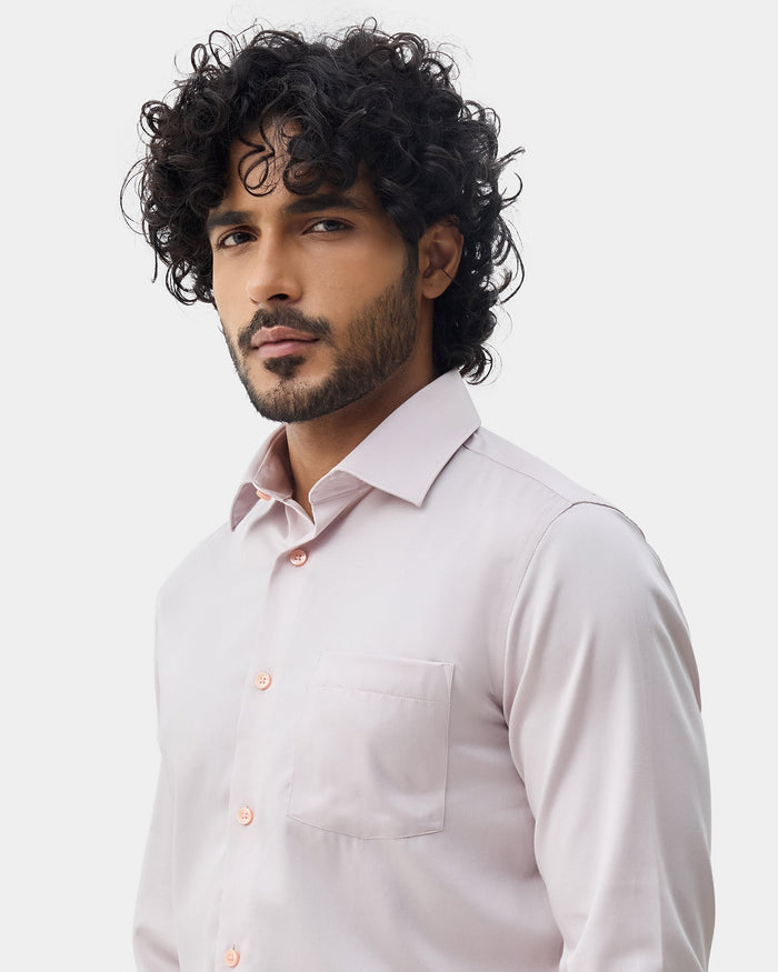 Light Pink Solid Shirt - Sylvia