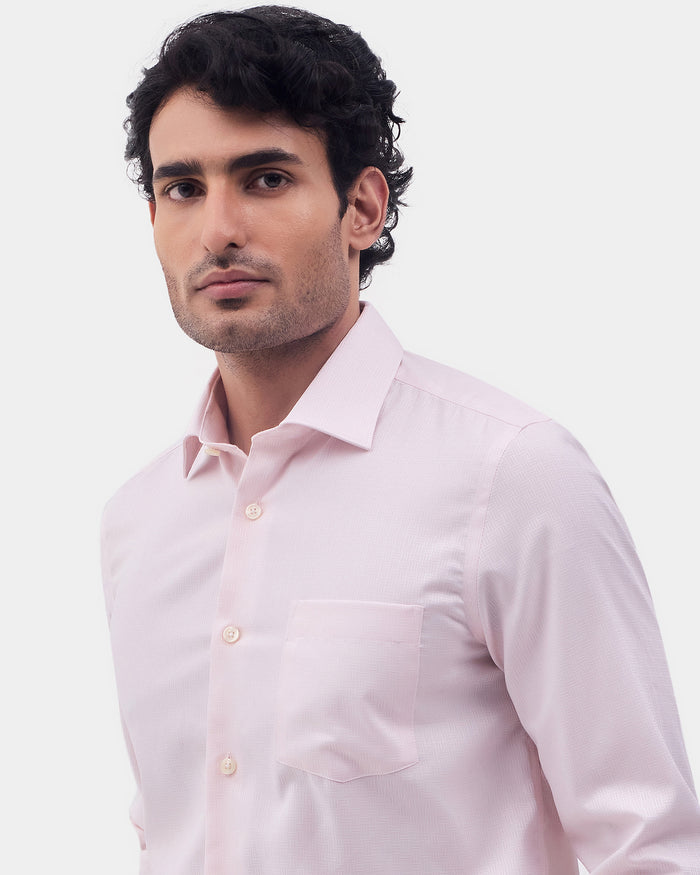 Light Pink Textured Shirt - Felder