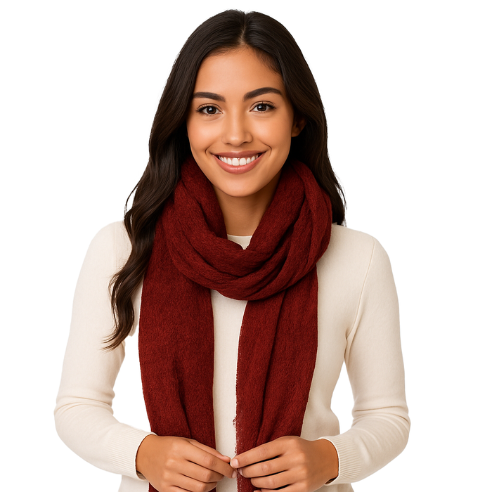 Lightweight Cashmere Scarf – Made in Spain- burgundy scarf blisslushsolid.burgundy_processed_c5c9b82c-9080-4ecd-b595-5b008fc75268