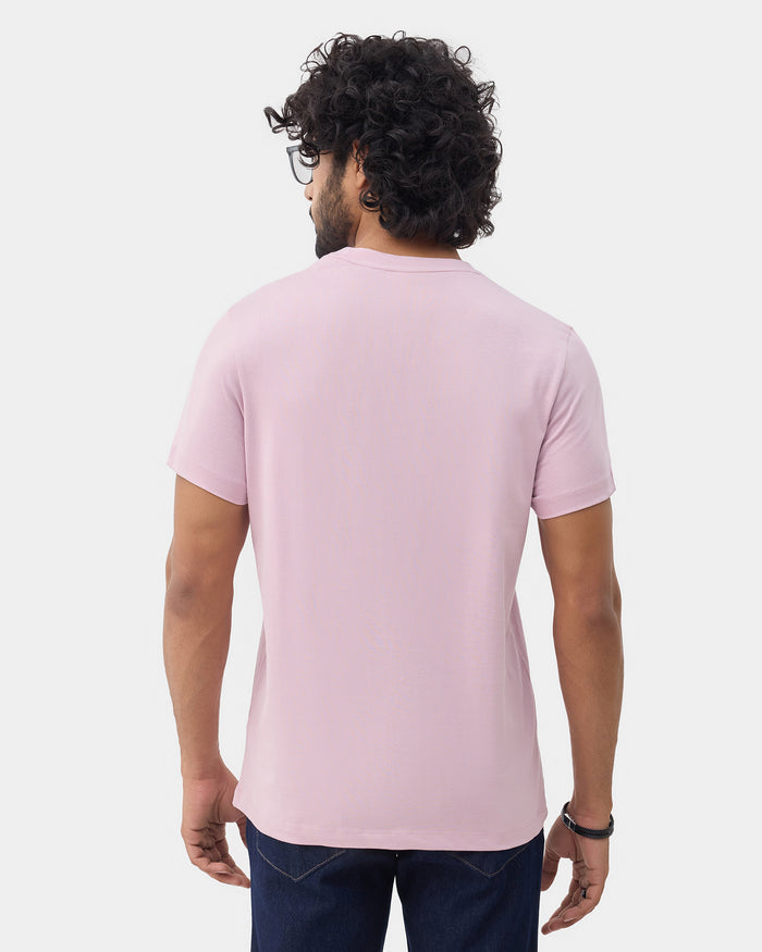 Lilac Crew Neck Printed T-Shirt - Marimo