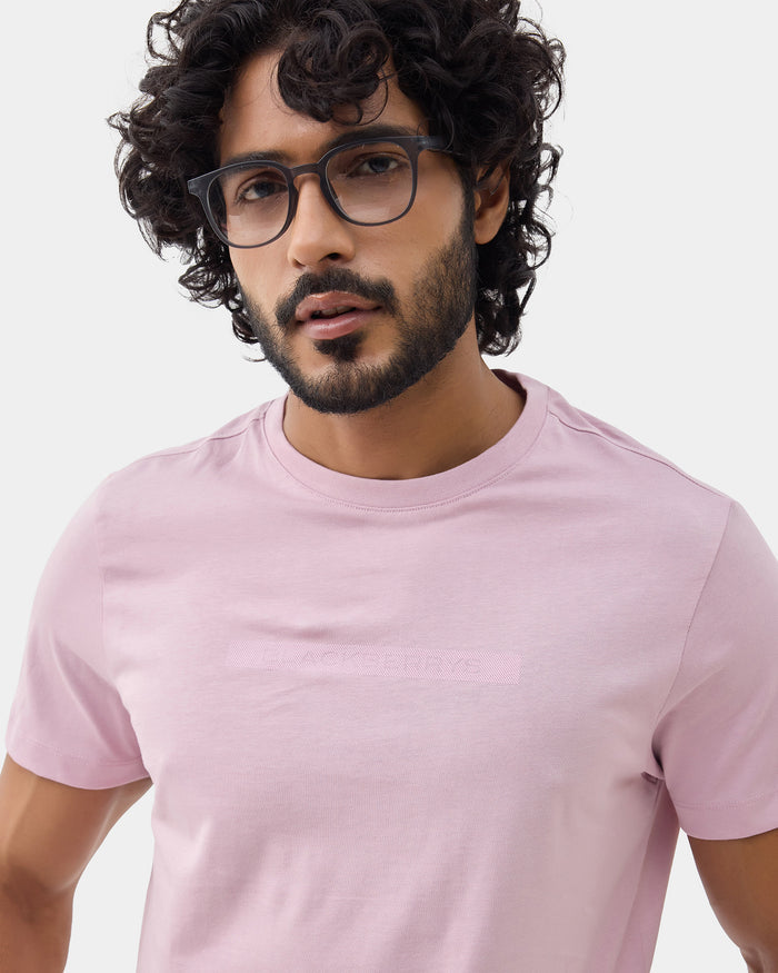 Lilac Crew Neck Printed T-Shirt - Marimo