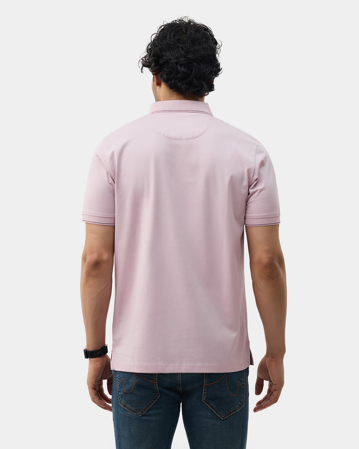 Lilac Printed Polo - Pita