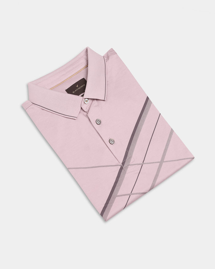 Lilac Printed Polo - Pita