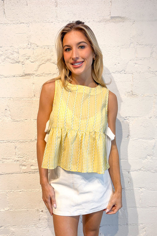 Limoncello top, top, tops, yellow top, dallas boutique, boutique
