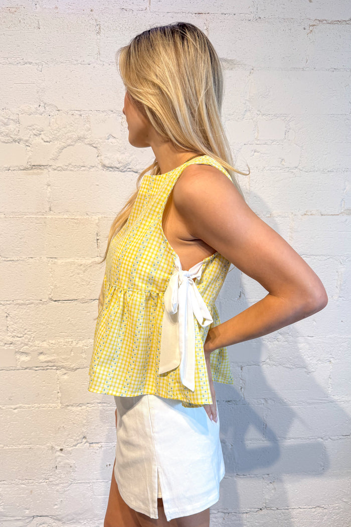 Limoncello top, top, tops, yellow top, dallas boutique, boutique