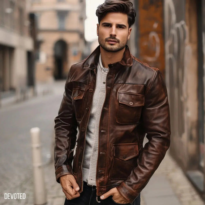 Lincoln Jacket - SALE Brown - Nappa Leather