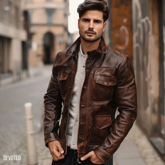 Lincoln Jacket - SALE Brown - Nappa Leather