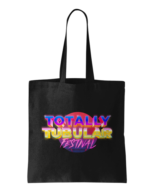 totally tubular festival Logo - Black Tote Bag