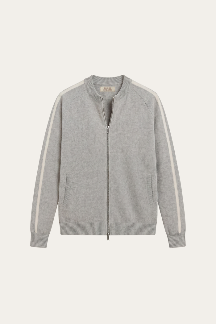 Lorenti Cashmere Zip Knit Grey