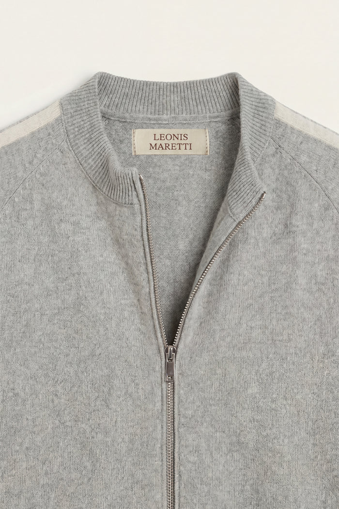 Lorenti Cashmere Zip Knit Grey