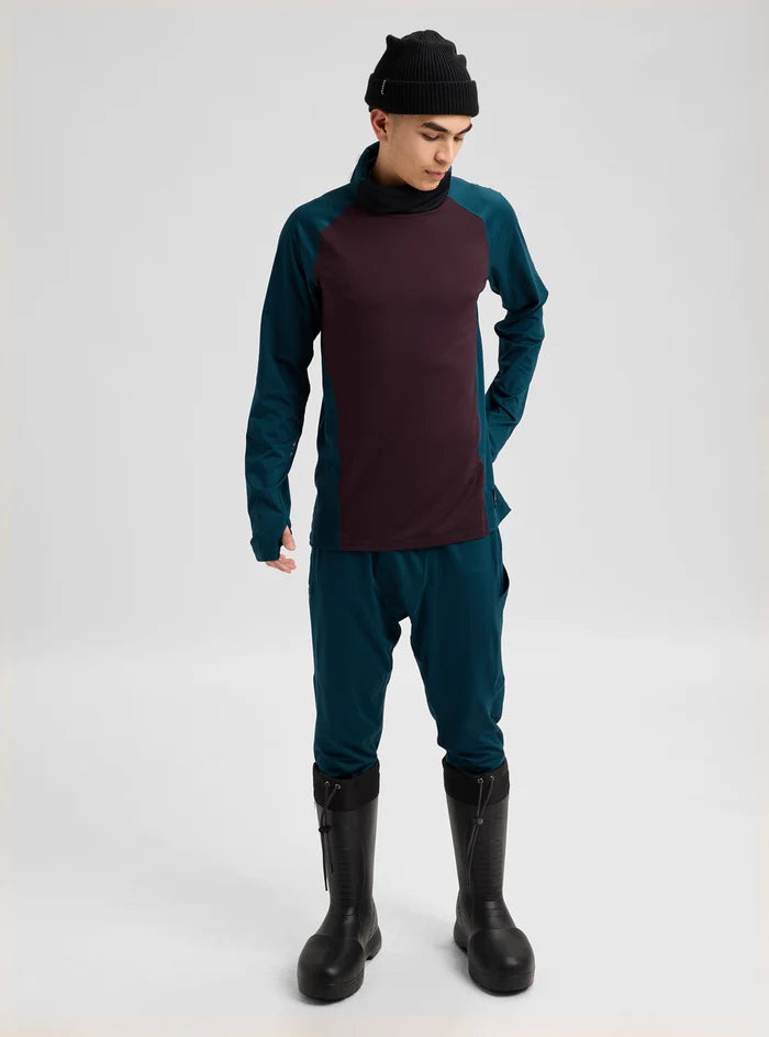 Product image of Men's Burton Synthetic Midweight Base Layer Long Neck[Variant:Bear Hug Brown / Atlantic Teal]