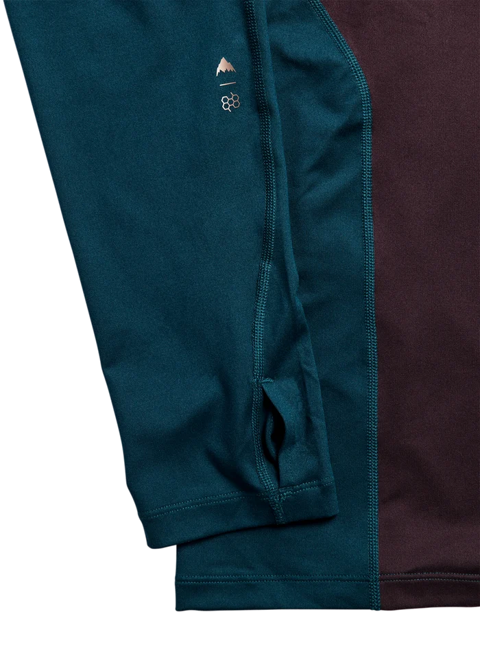 Product image of Men's Burton Synthetic Midweight Base Layer Long Neck[Variant:Bear Hug Brown / Atlantic Teal]