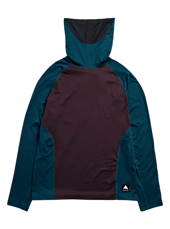 Product image of Men's Burton Synthetic Midweight Base Layer Long Neck[Variant:Bear Hug Brown / Atlantic Teal]