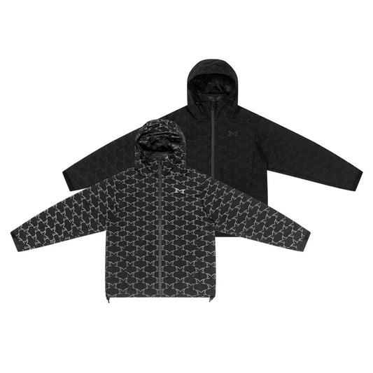 MERTRA Reflective Monogram Jacket Black