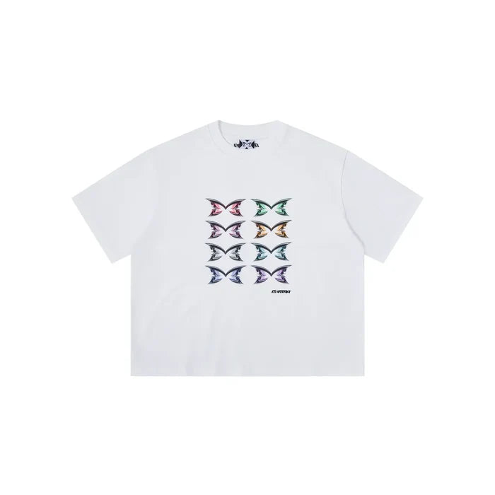 MERTRA Stacked Logo Tee White