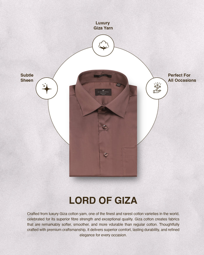 Mid Brown Solid Shirt - Roger