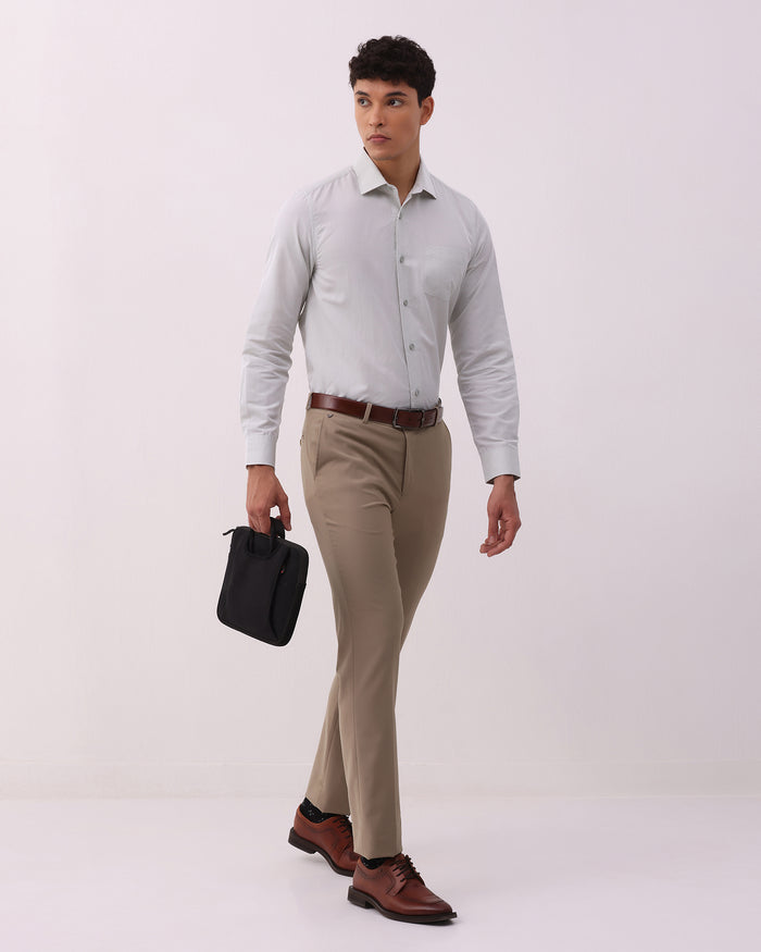 Mint Linen Solid Shirt - Kaden