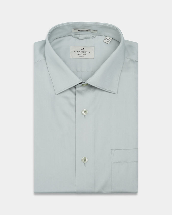 Mint Solid Shirt - Sylvia