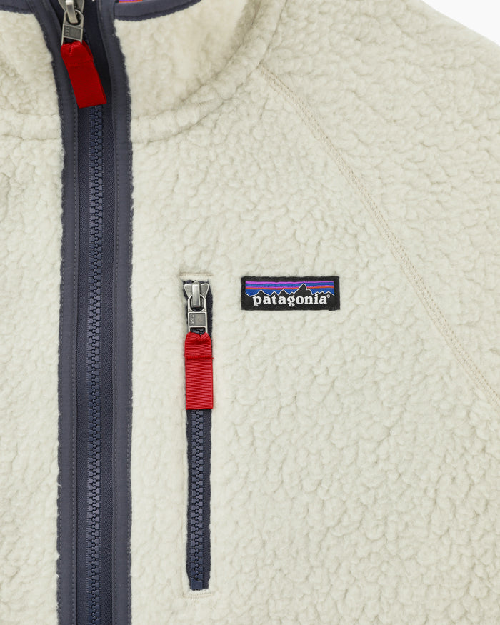 M's Retro Pile Jacket Pelican w/Smolder Blue