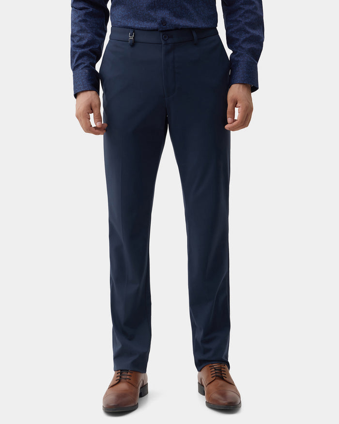 CLEAN FRONT SUPER SLIM FIT SOLID TROUSER