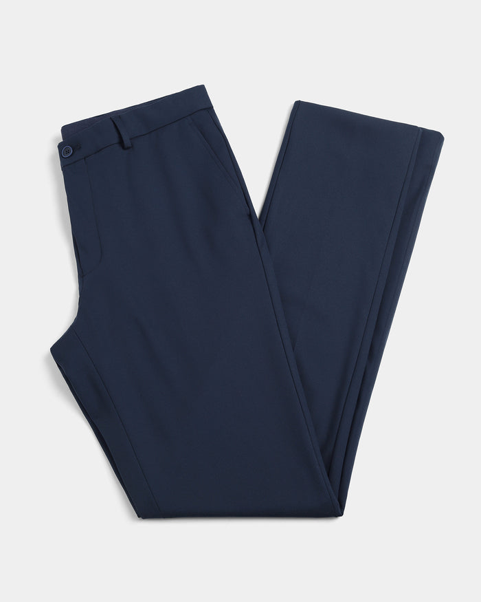 Navy Solid Trouser - Oak