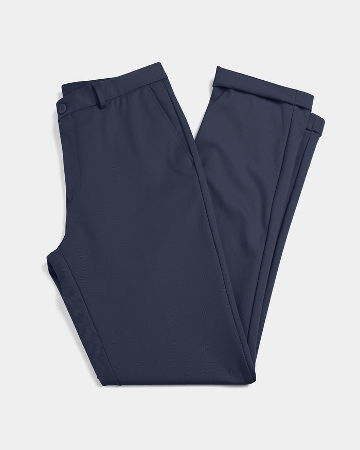 Navy TechPro Textured Trouser - Meteor