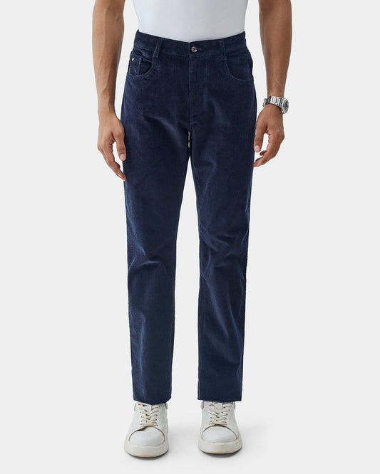 Navy Textured Khakis - Alps