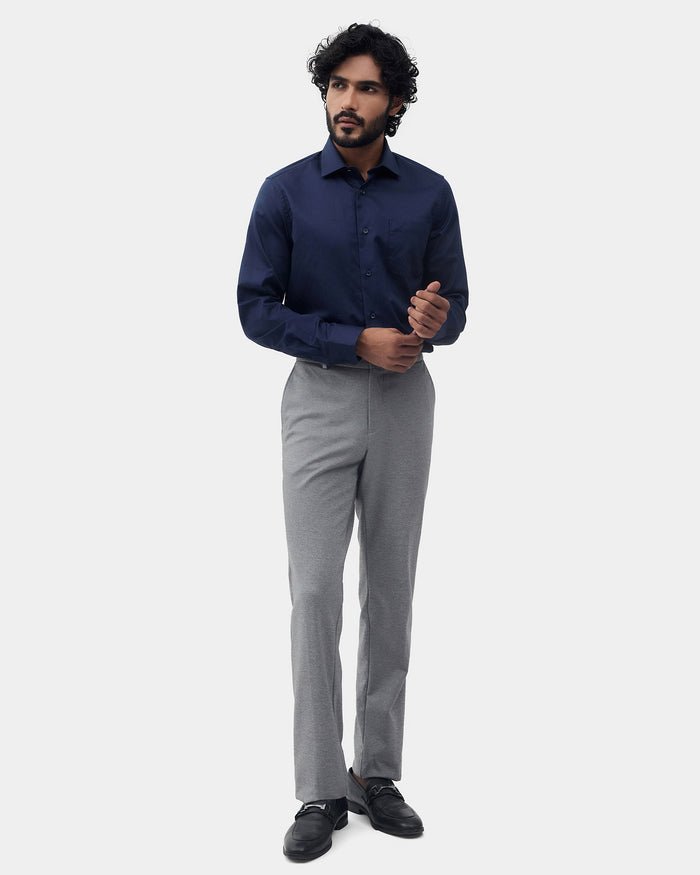 Navy Textured Shirt - Network