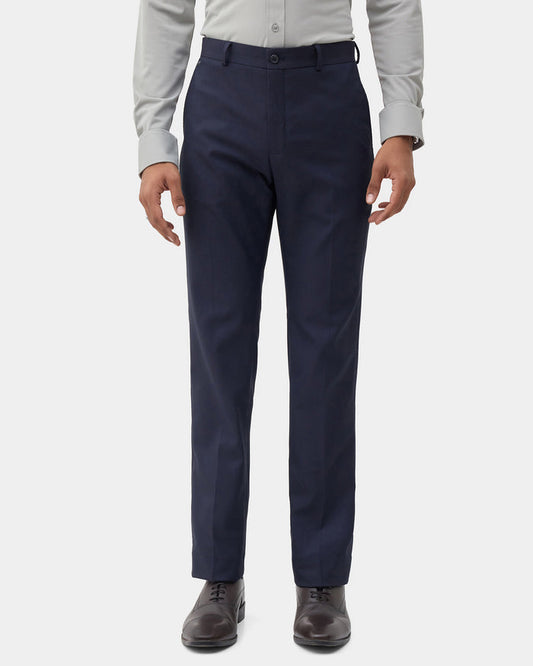 CLEAN FRONT SUPER SLIM FIT STRUCTURE TROUSER