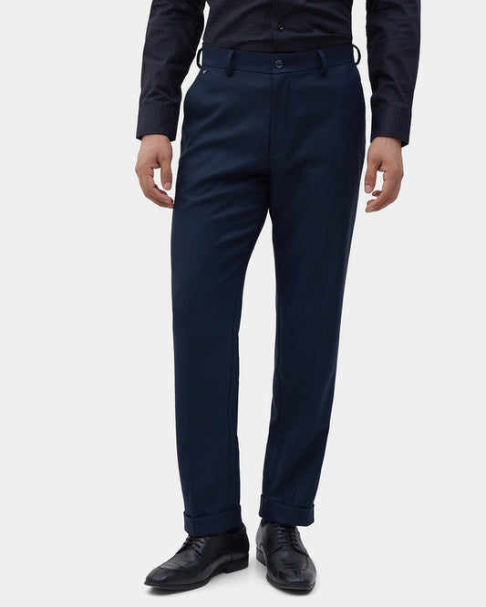 CLEAN FRONT COMFORT FIT STRUCTURE TROUSER