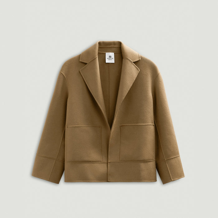 Viki Short Coat in Fawn | Lead