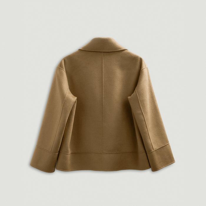 Brown jacket on a light gray background